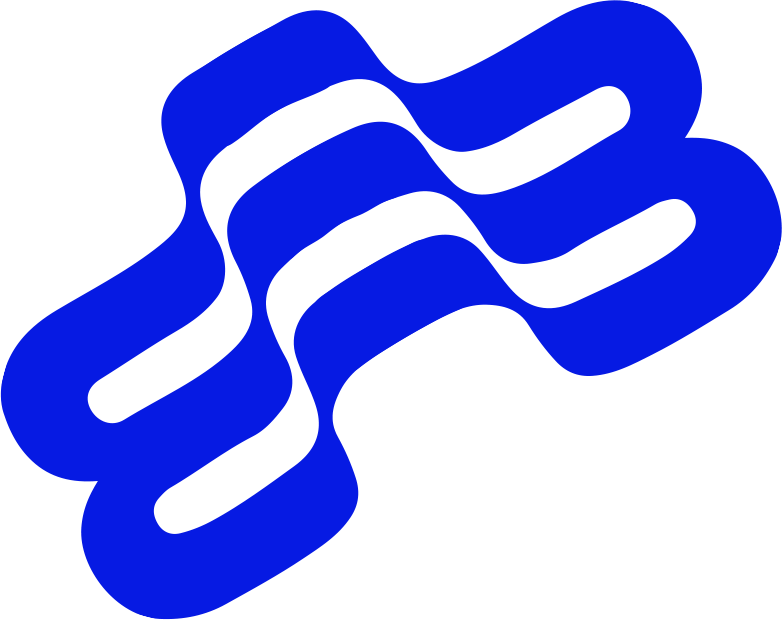 Símbolo da Bright em azul elétrico