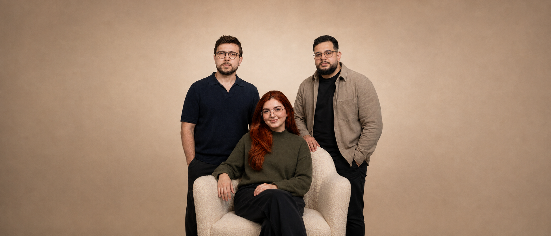 Renato Rezende, Giovanna Rezende e Filipe Santana, sócios da Holy Brands