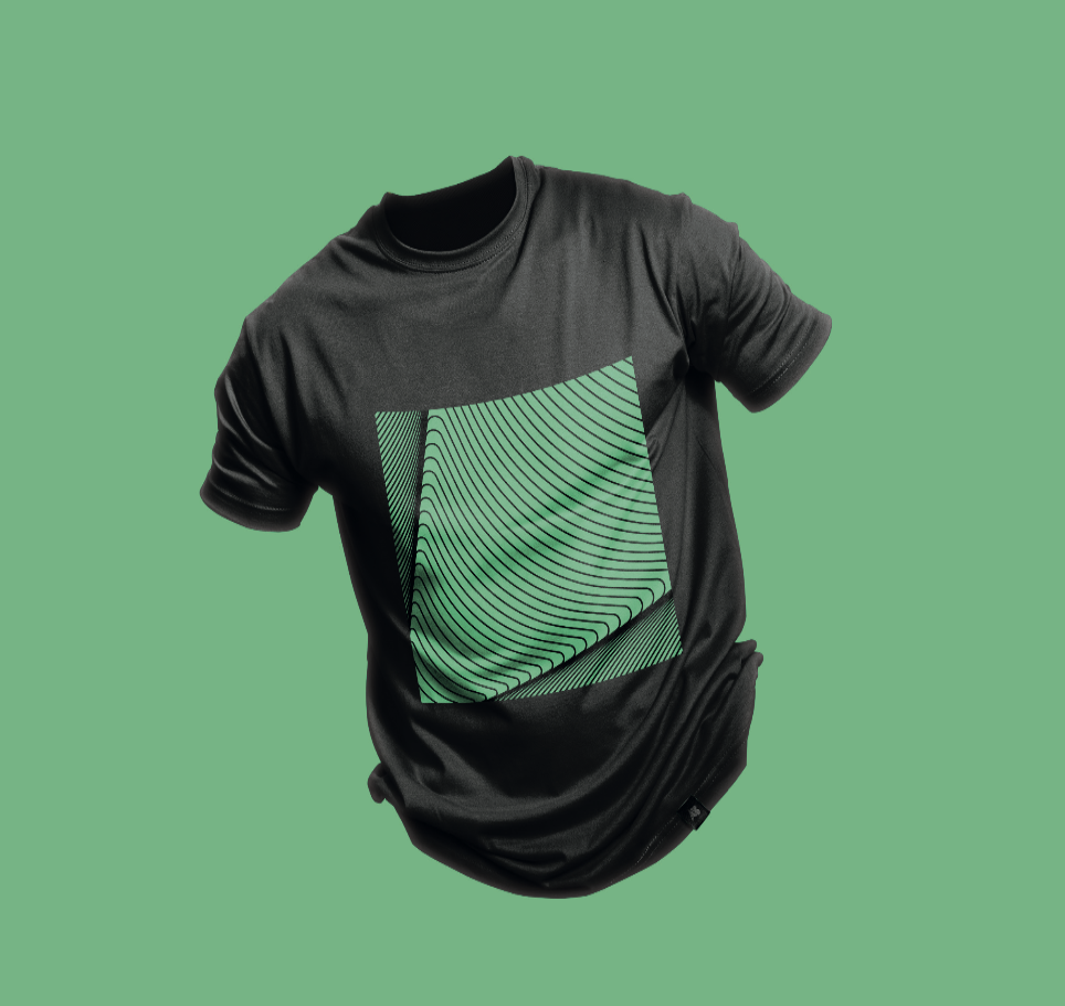 Camiseta com o grafismo da marca