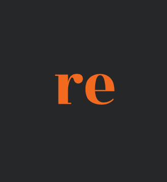 Elemento secundário re em laranja sobre fundo escuro