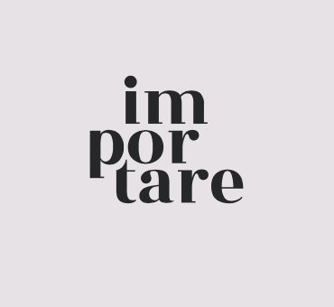 Assinatura vertical importare em preto sobre fundo claro