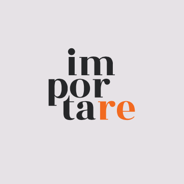 Assinatura vertical importare com o re em laranja