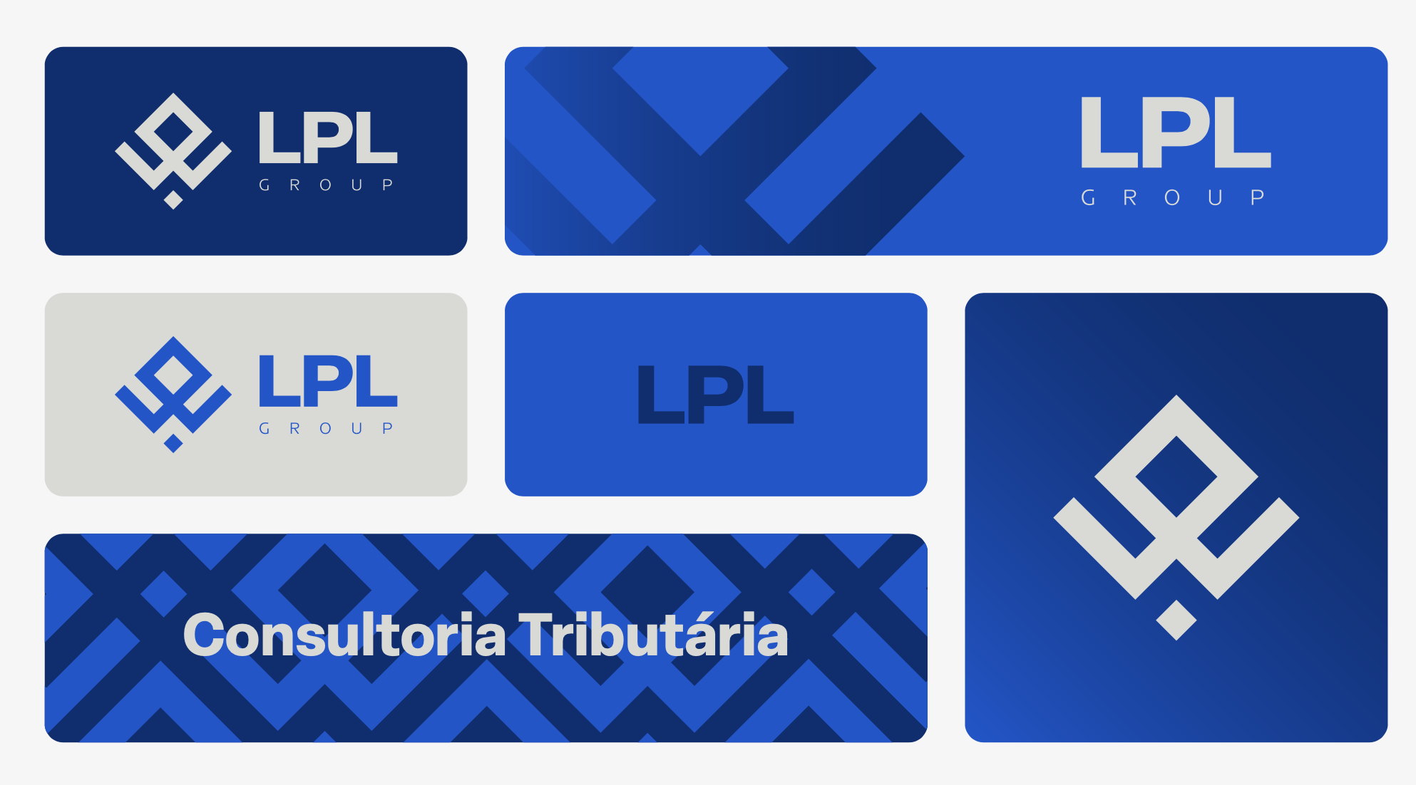 Grade de aplicações da marca LPL Group
